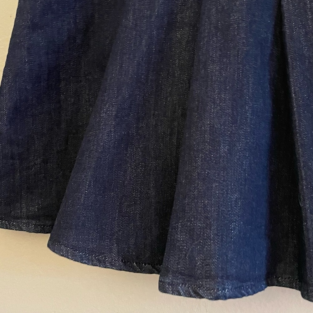 Joe Fresh Denim Pleated Mini Skirt with Buckle Detail – Size 14 NWOT - Picture 10 of 16
